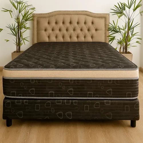 Sommier y colchon resortes Oslo 140cm